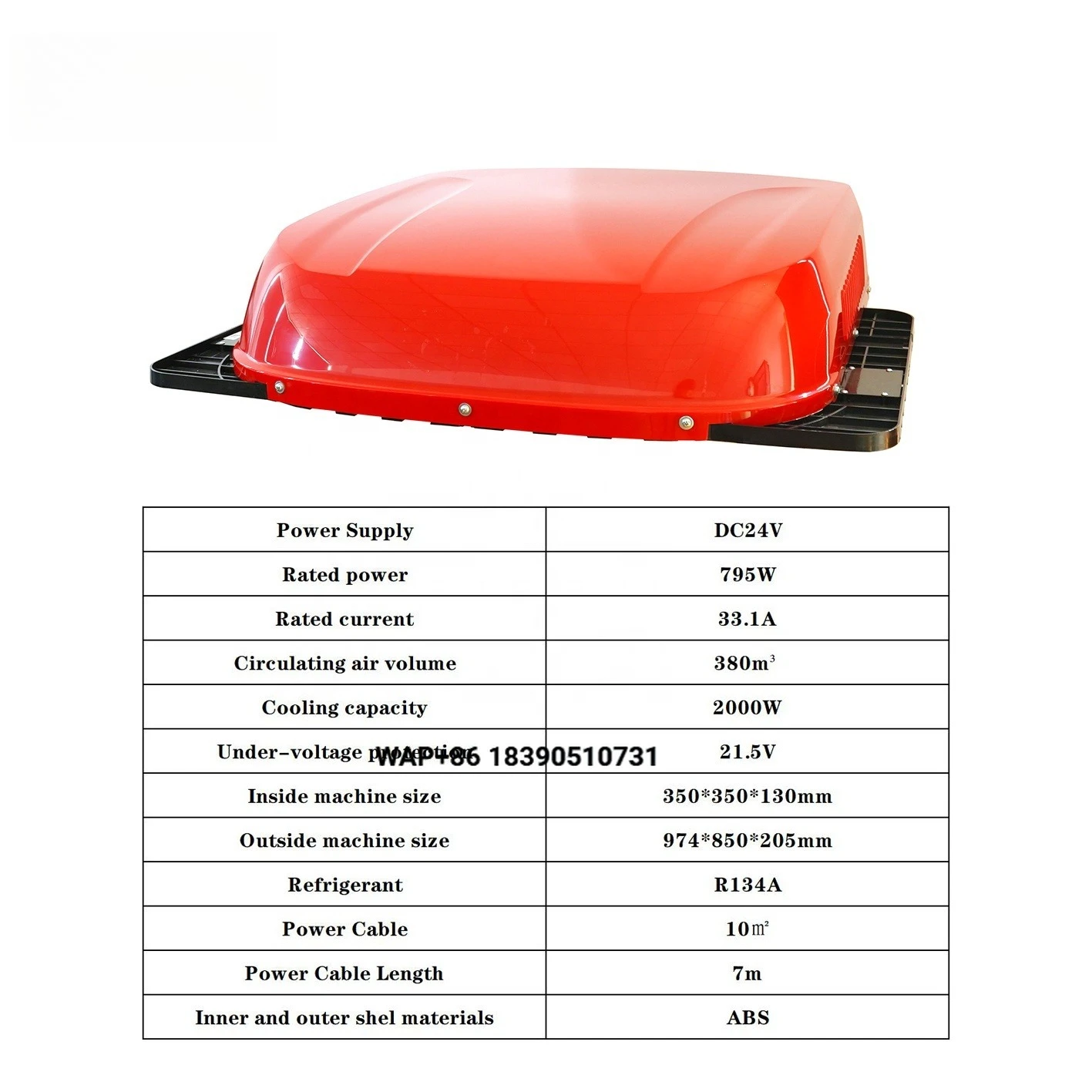 MIYTOKJ 24v 12v Trailer Truck and Van Electric Parking air Conditioning Conditioner Parking Cooler