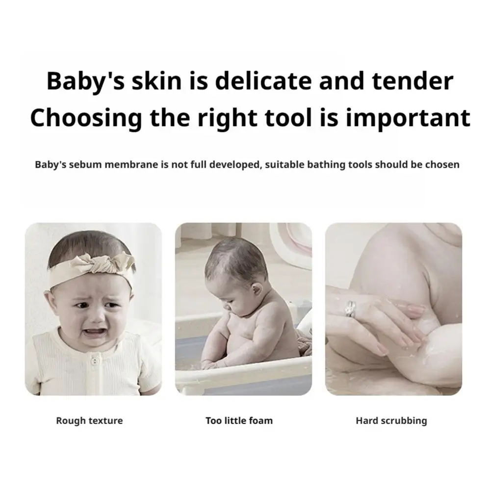 Schmerzfreier Badeschwamm, Peeling-Bürste, magischer Schmutzschwamm für Erwachsene, Babys, Kinder, Haushalt, Duschpeeling, Badetuch – Detail 19