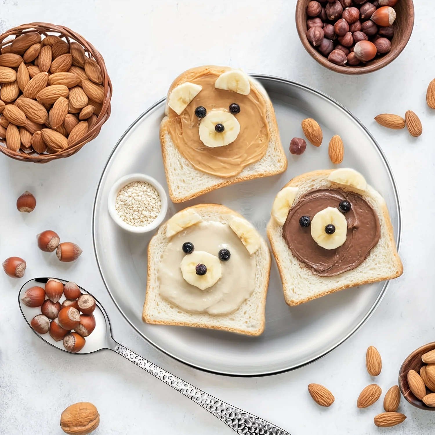 مجموعة مكونة من 10 قطع مكونة من 304 ألواح من الفولاذ المقاوم للصدأ، متينة وغير سامة، خالية من مادة BPA، قابلة للغسل في غسالة الأطباق، مناسبة للاستخدام المنزلي والخارجي