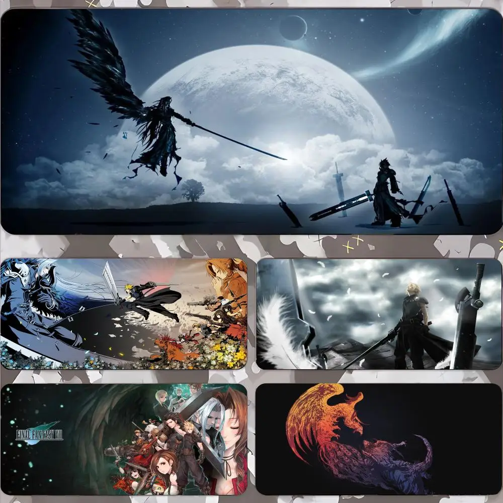 Final Fantasy Mouse Pad Gamer Keyboard Mat Pads Gaming Desk Protector Laptops Large Mousepad Cartoon Deskmat