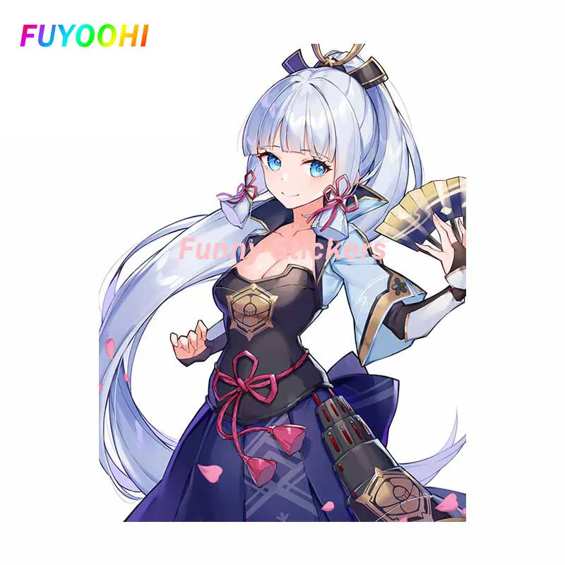 

FUYOOHI Funny Stickers Genshin Impact Kamisato Ayaka Car Stickers Windows Vinyl Car Accessoires Graffiti Waterproof Decals