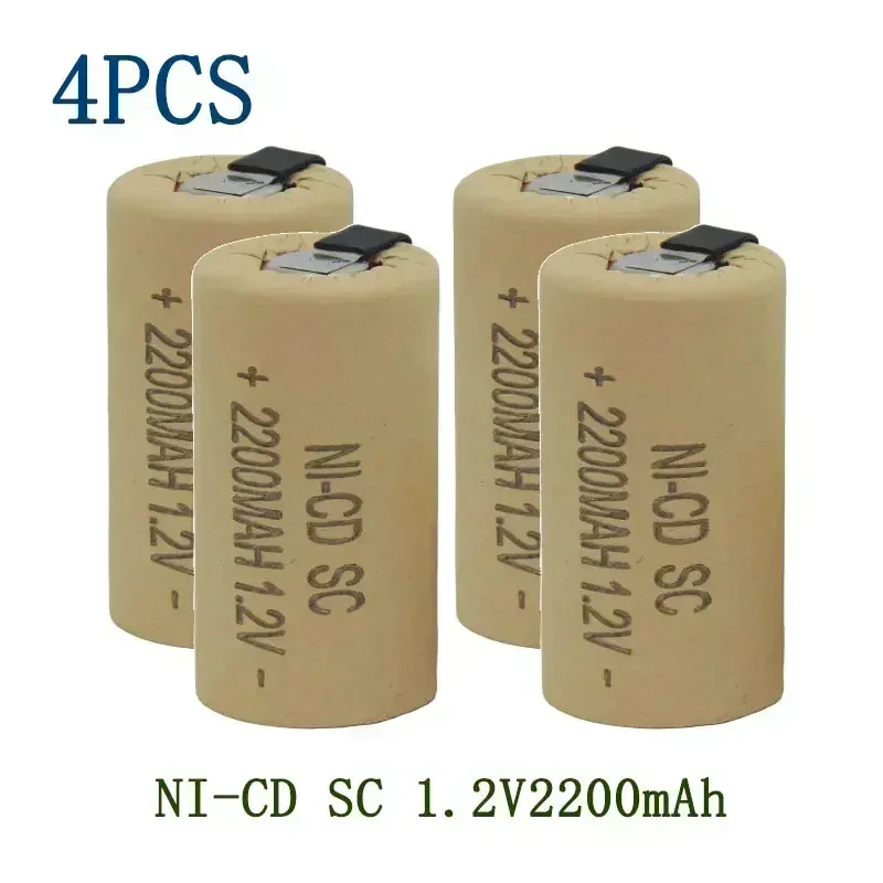 SC Power Tools-Screwdrivers Drills Batteries 1.2V 2200mah SubC Ni-Cd Rechargeable Batteries with Tags