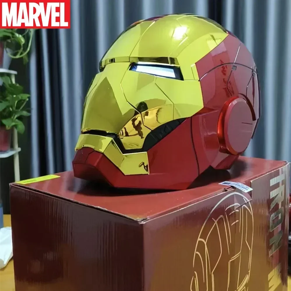 Iron Mant Mk5 Mk50 1:1 Helme Avengers War Machine Cosplay Electric Open Close English Voice Remote Control Toys Christmas Gift