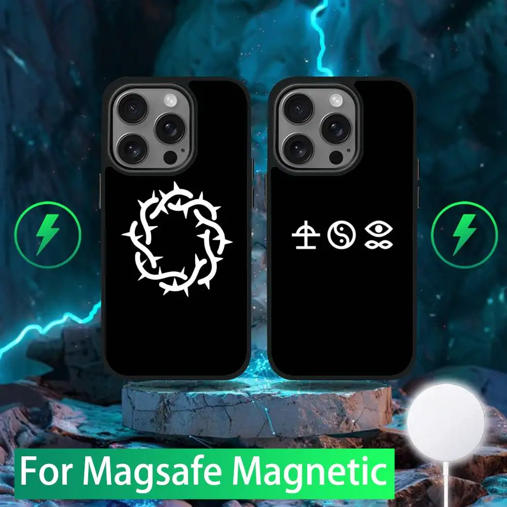 

Rock Bad O-Omens Phone Case For iPhone 16,15,14,13,12,11,Pro,Max,Plus,Mini,SE New Magsafe Magnetic Wireless Charging