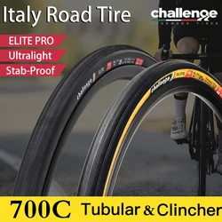 CHALLENGE ELITE 700C Road Bicycle Tubular Clincher Tire Ultralight 700X25C 25-622 Bike Accessories For Training Competition