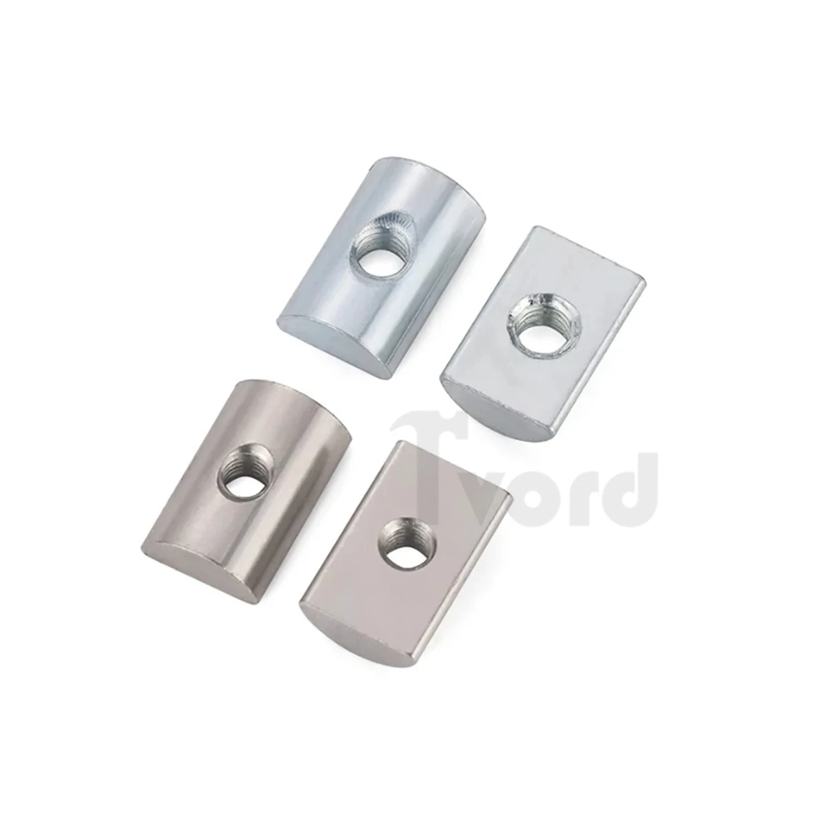 Carbon Steel Galvanized Half Round Nut / Rectangular Screw Cap M4-M8