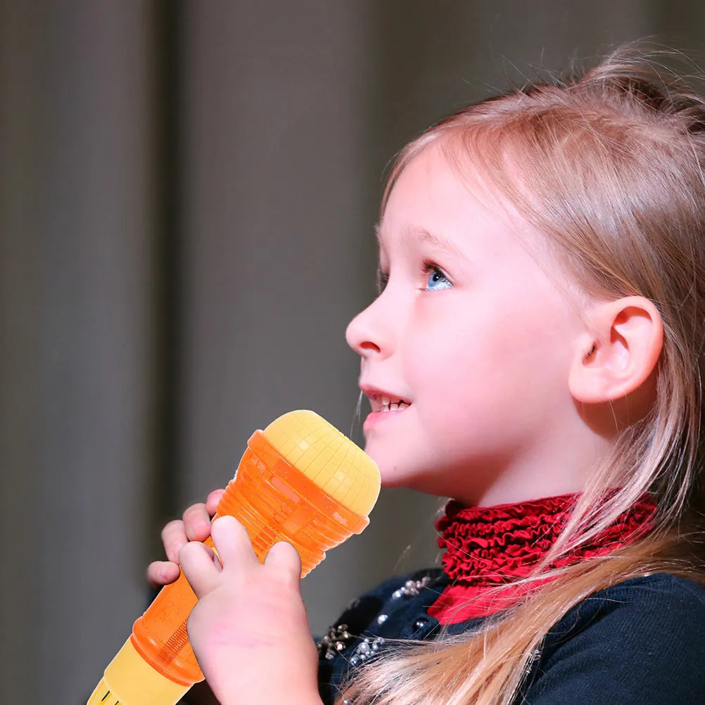 

3Pcs Echo Microphone Free Voice Amplifying Prop Lightweight Portable for Kids Karaoke Party Favor Musical Play