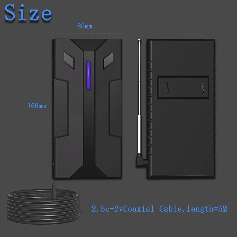 Antena de tv dvbt2, sinal forte ao ar livre, hdtv hd 4k, amplificador de sinal de tv completo, antena digital poderosa para tvabgi de alto alcance