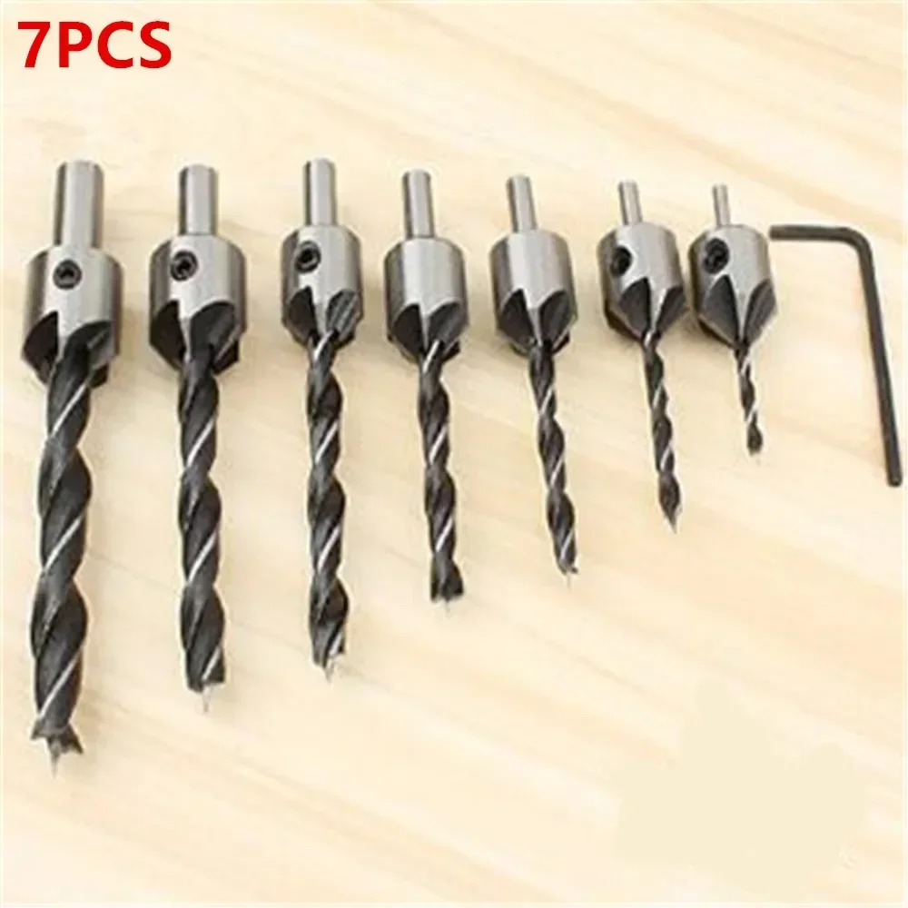 

Drill Metal Carpentry Set Countersunk Head Drill Wood Board Hole Puncher Bit High Steel Hole Drill
