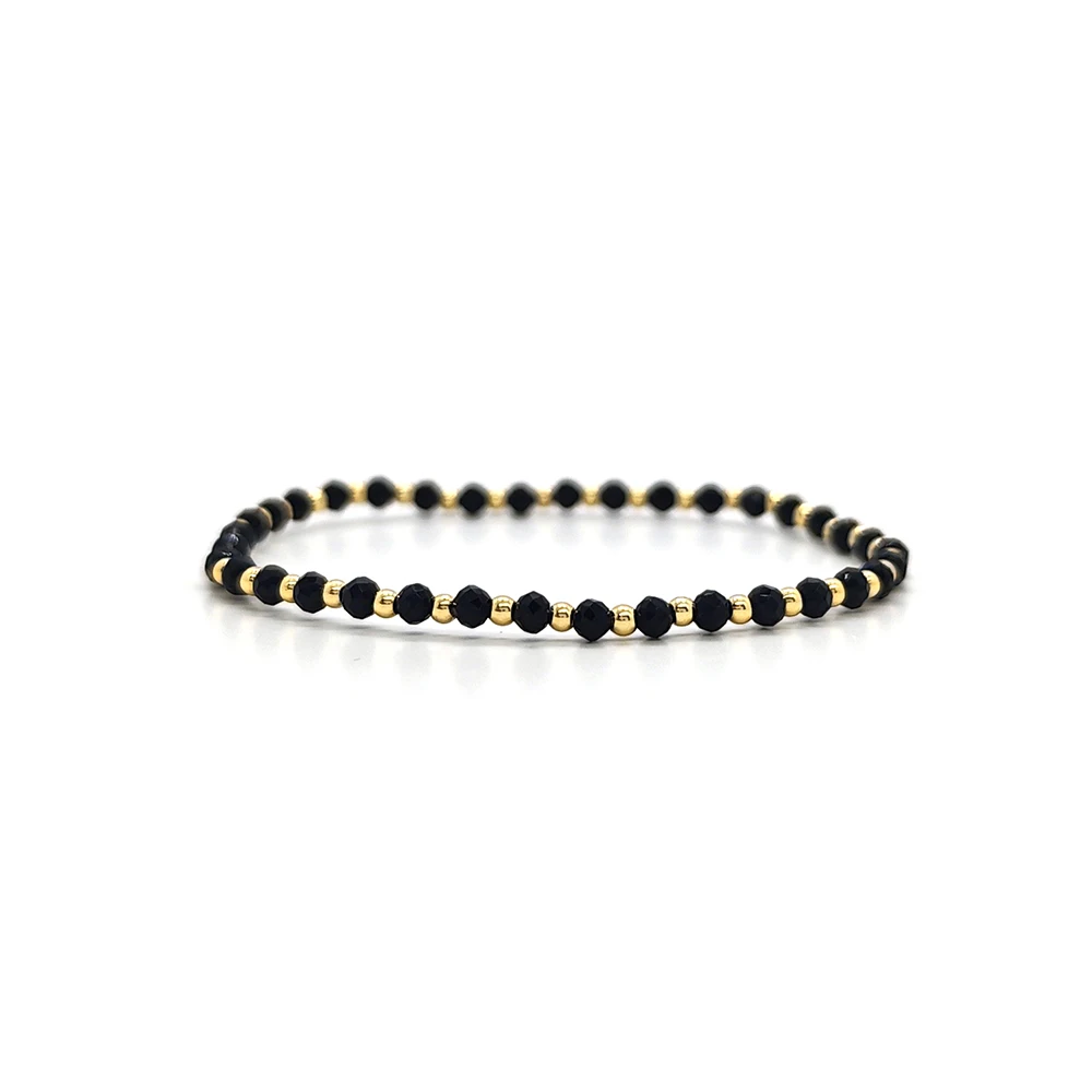Vlen Boho-Perlenarmband für Damen, bunte Stretch-Armbänder aus Naturstein, trendige Mode, zierlicher Schmuck, Sommer, Strandurlaub – Detail 17