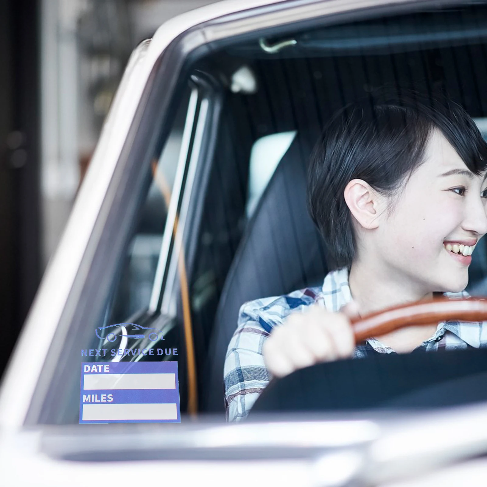 240 Car Service Tags Static Cling Windshield Stickers Waterproof Labeling Supplies Maintenance Inspection Alerts