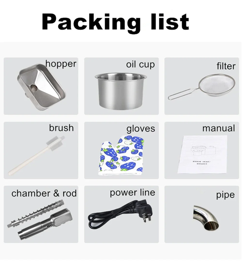 X5S Professional Mini Cold Oil Pressing Machine Healthy Cooking Oil Extractor for Business