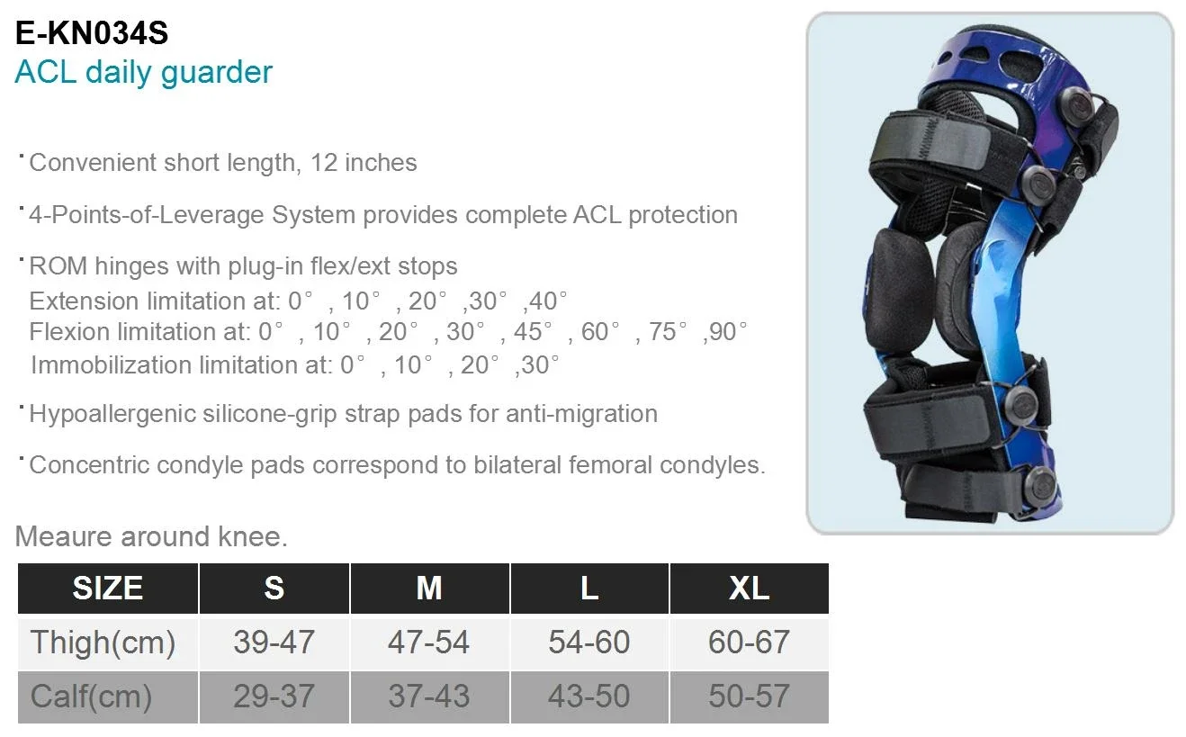 Sprzedawaj jak ciepłe bułeczki codzienną ortezę podtrzymującą kolano do ochrony podczas uprawiania sportów medycznych