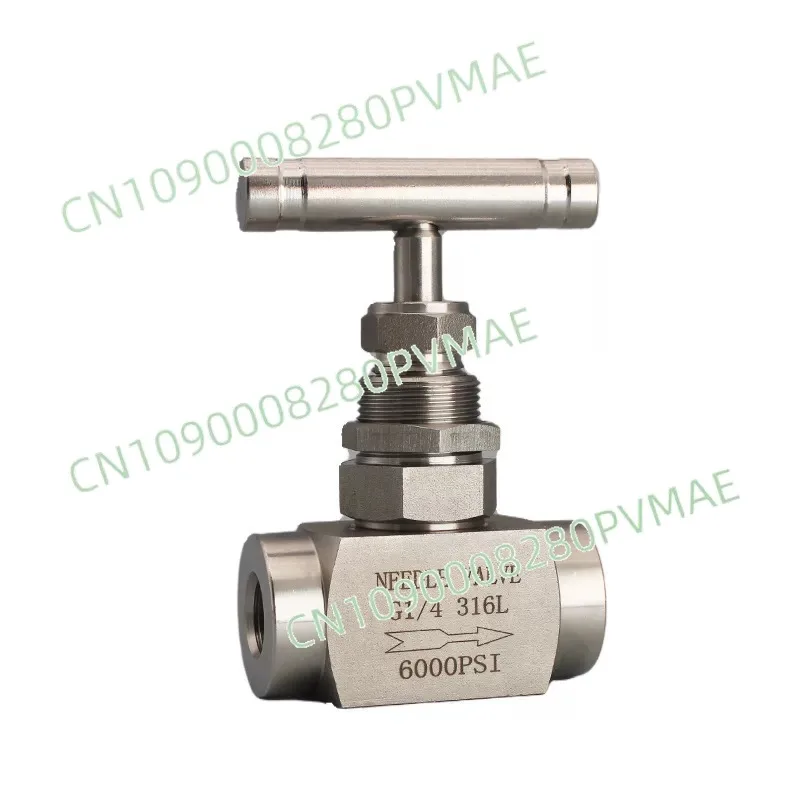 304/316L Stainless Steel High Pressure Needle Valve, 1/8