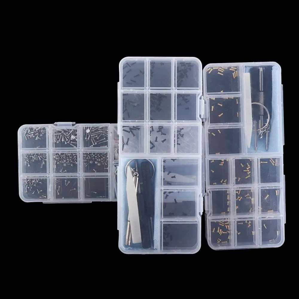 

Assorted Kit Watch Tiny Screws Sun Glasses Nuts Eyeglass Nose Pads Glasses Screws Sets Sunglass Repair Tool Glasses Screws