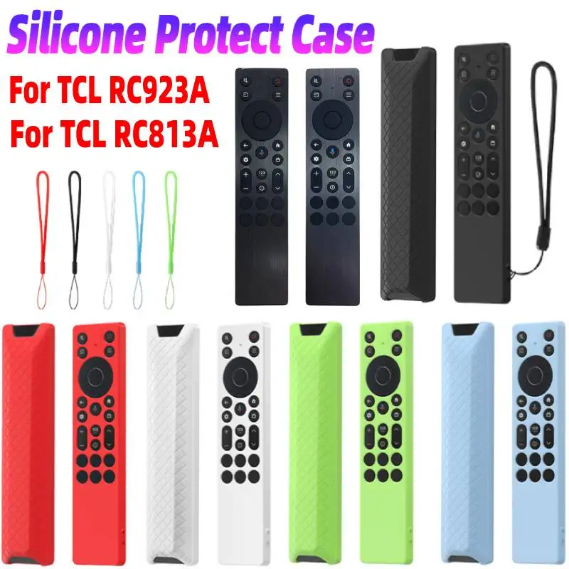 For TCL RC923A/RC813A Protective Cover with Lanyard Remote Control Silicone Protect Case Waterproof TV RC Shell Accessories