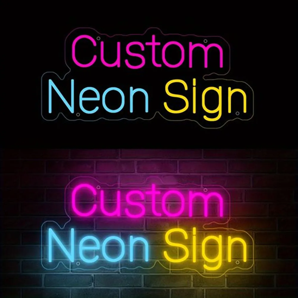 Insegne al Neon a LED personalizzate insegne luminose personalizzate per camere da letto ufficio matrimoni feste saloni Room Decor Private Neon Sign Light