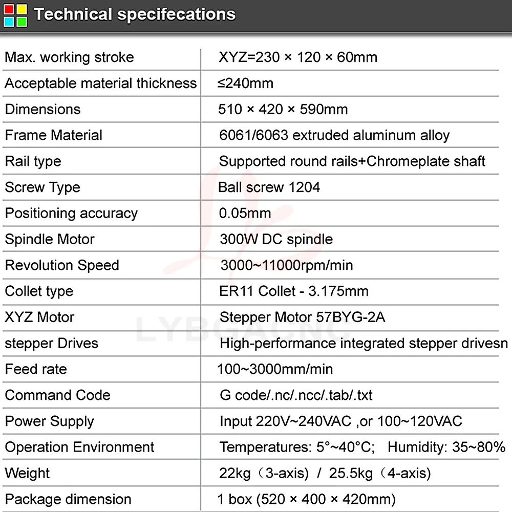 XLNTCNC XLNT-21D 300W CNC Router Engraver 3axis 4axis USB Port 230X120mm Engraving Drilling and Milling Machine for Woodworking