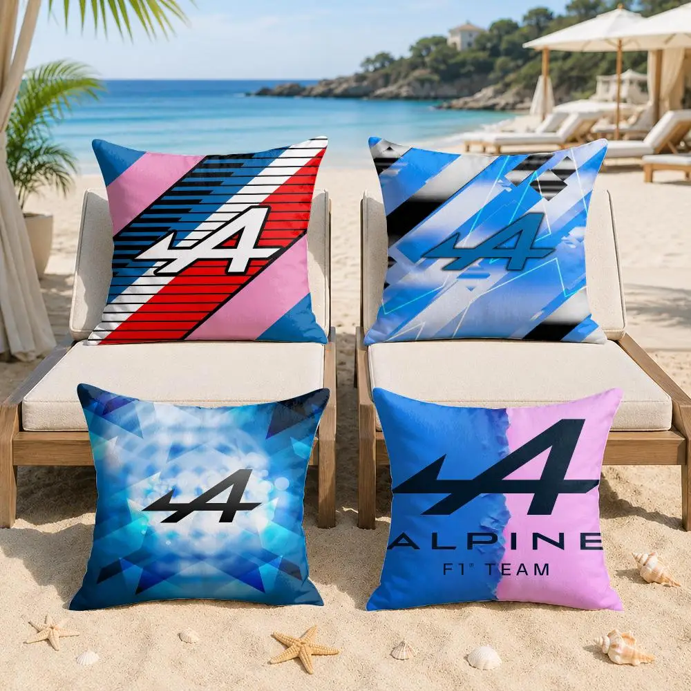 Cool A-Alpines Automobiles Cushion Cover Silky Short Plush Invisible Zipper Dustproof Sofa Pillow Case For Home Decor