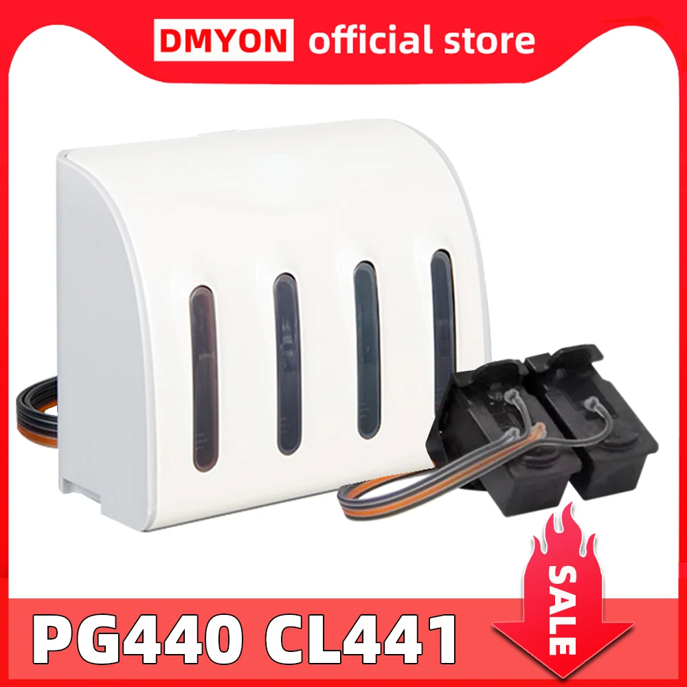 

DMYON Compatible for Canon PG440 CL441 Continuous Ink Supply System MX514 MX524 MX534 MG2140 MG2240 MG3140 Printer Cartridge