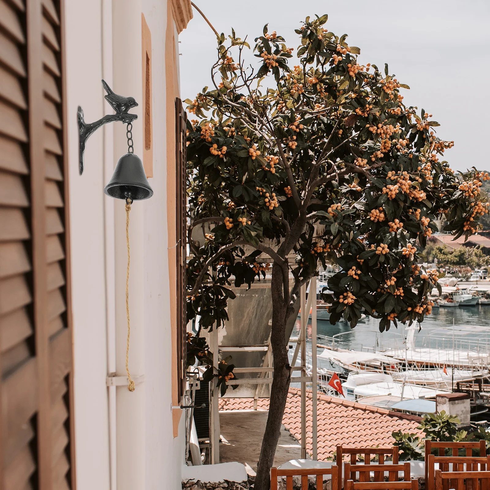 

Bird Modeling Wind Chime Pendant Premium Metal Outdoor Decor for Garden Yard Patio Lawn Balcony Window Hanging Ornament Retro