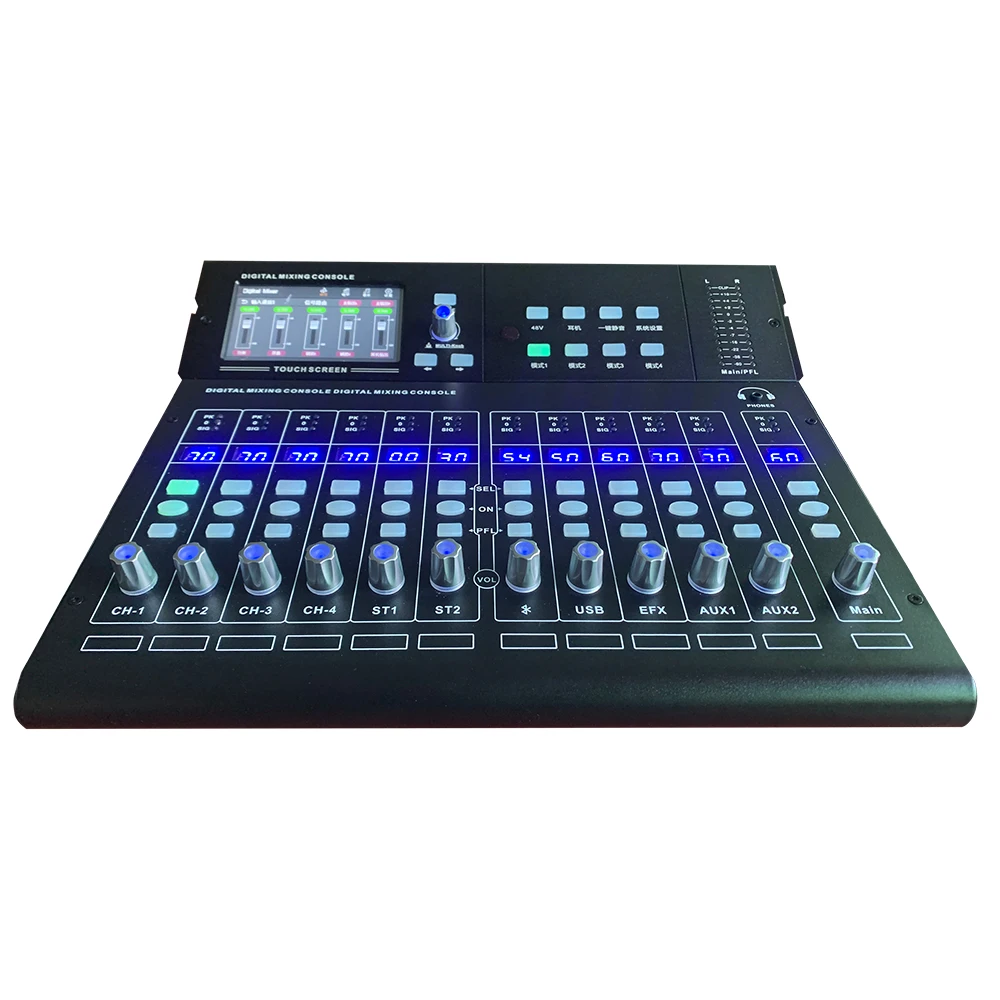 Imagem -02 - Paulkitson-professional Audio Mixing Console Mixer Digital Canais Adequado para o Desempenho do Palco Mixer de Som