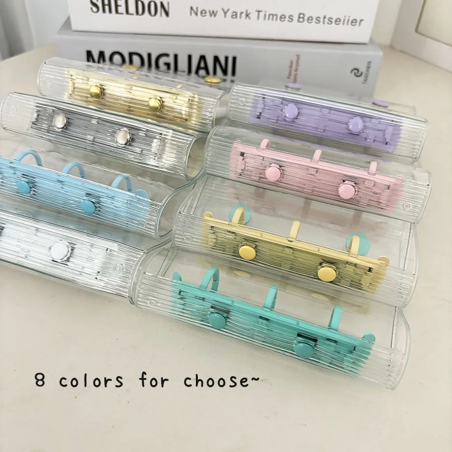 Sharkbang Mini 3 Löcher Macaron Binder Cover, Doppelschnalle DIY Sammelbuch, 20 Stück Hüllen für 3 Zoll Postkarten, Idol Kpop Karten – Detail 3