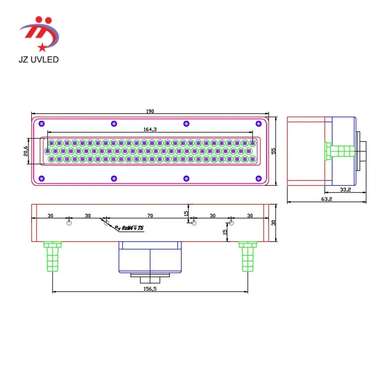 Hochleistungs-UV-Tintengel-Härtung lampe für große industrielle UV-Flachbett-Tintenstrahl-Foto drucker Ricoh G4 G5-Druckkopf UV-Licht