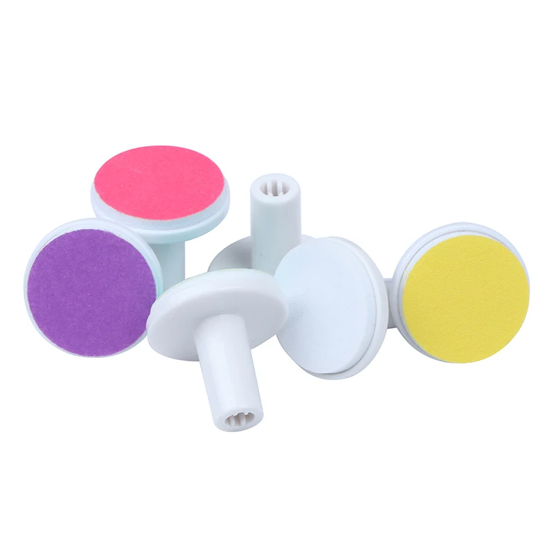 6Pcs/Box Trimmer Refill Baby Nail File Pads Durable Abrasive Paper Grinder Nail Grinding Heads Nail Clipper Nail Trimmer Pads