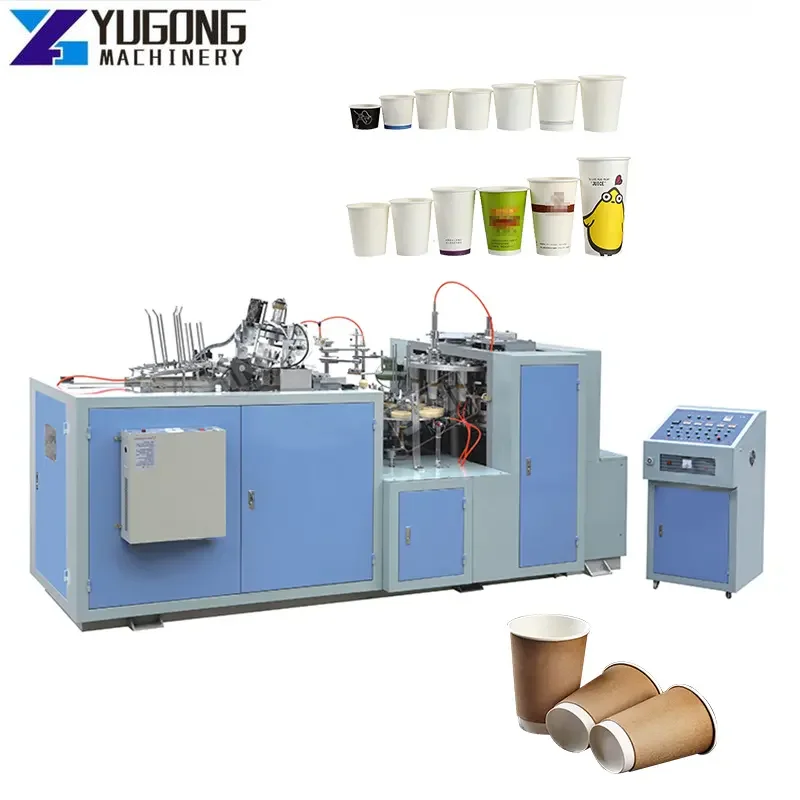 YG Fully Automatic Coffee Cup Making Machine Manufacturering Office Restaurant Using Disposable Paper Cup Make Machine for Sale