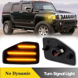 2Pcs Canbus LED Bumper Fender Side Marker Light Turn Signal Lamps For Hummer H3 2006-2010 H3T 2009-2010 39smd Amber OEM#15873638