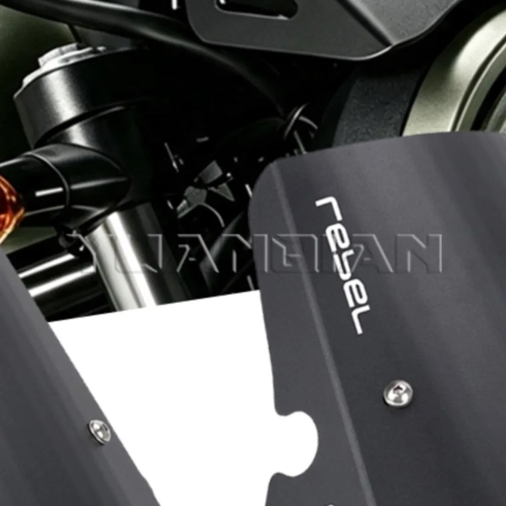 Front Fairing Windscreen Windshield Flyscreen Visor Parts For Honda Rebel CMX 500 CMX500 2017 - 2026 Wind Shield Wind Deflector