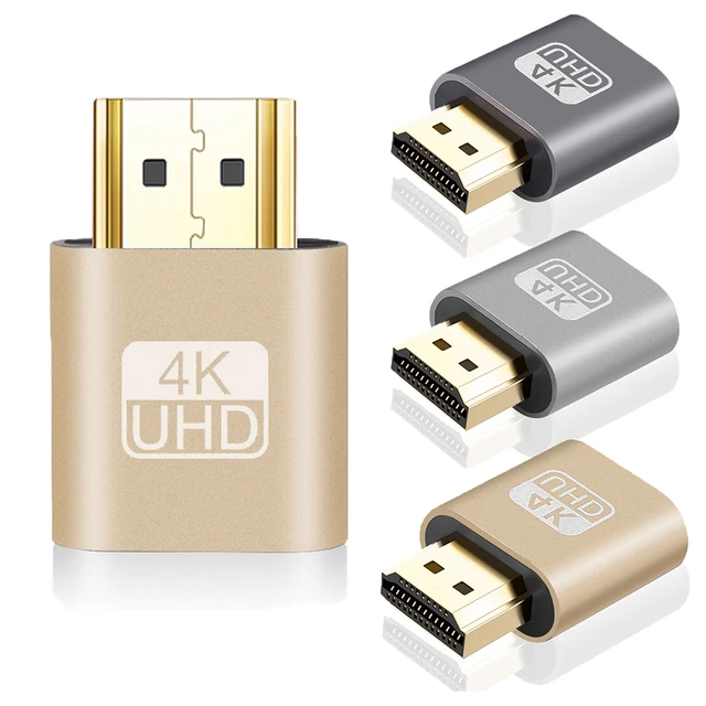 Adapter wirtualnego wyświetlacza zgodny z HDMI 4K Fit-Headless Displayport Dummy Display Plug EDID Emulator do wideo Bitcoin Mining DP