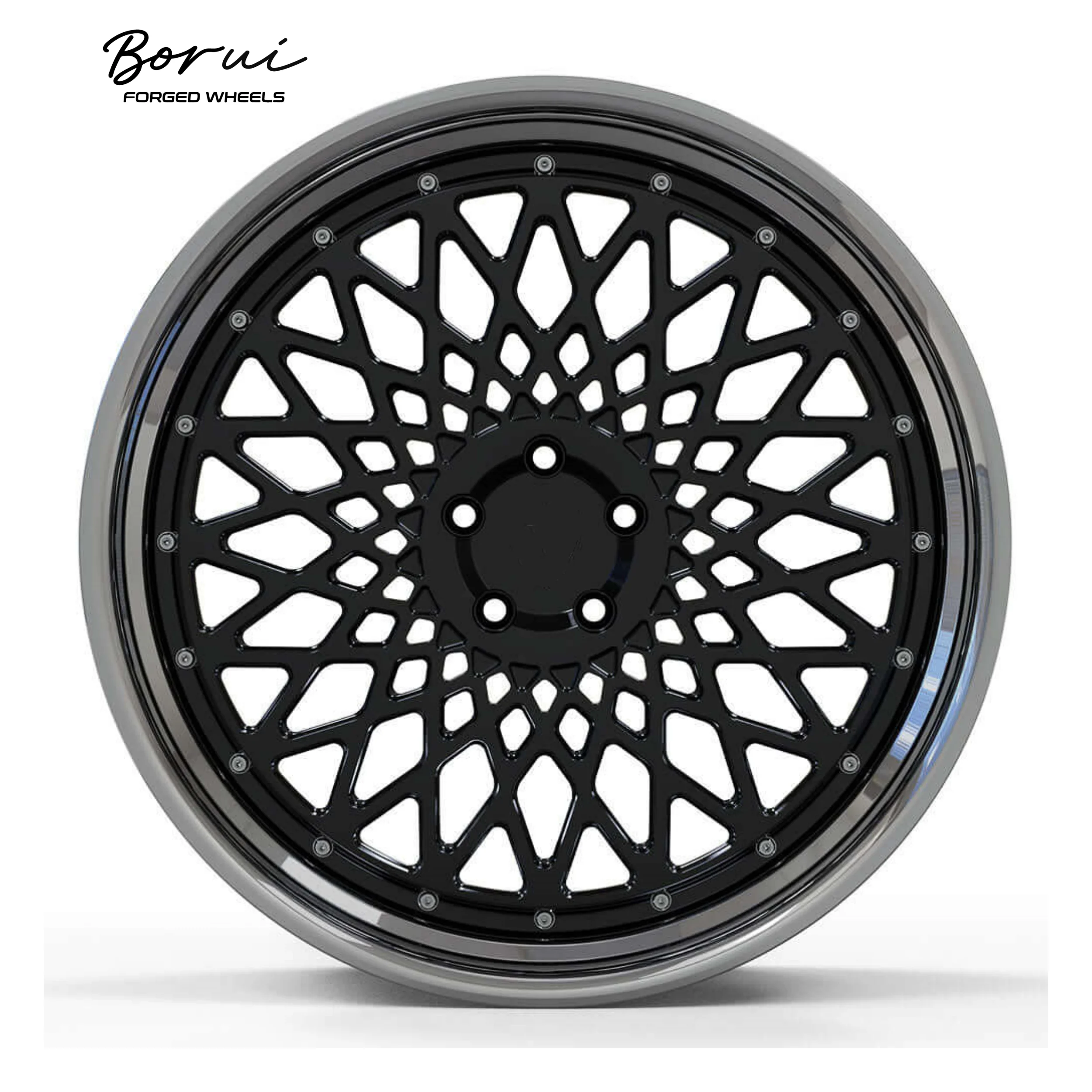 Borui Forged Wheels Custom Classic Racing Car Wheels 18-28 Inch Three And Two Piece Forged Alloy Wheels Direct From Factory
