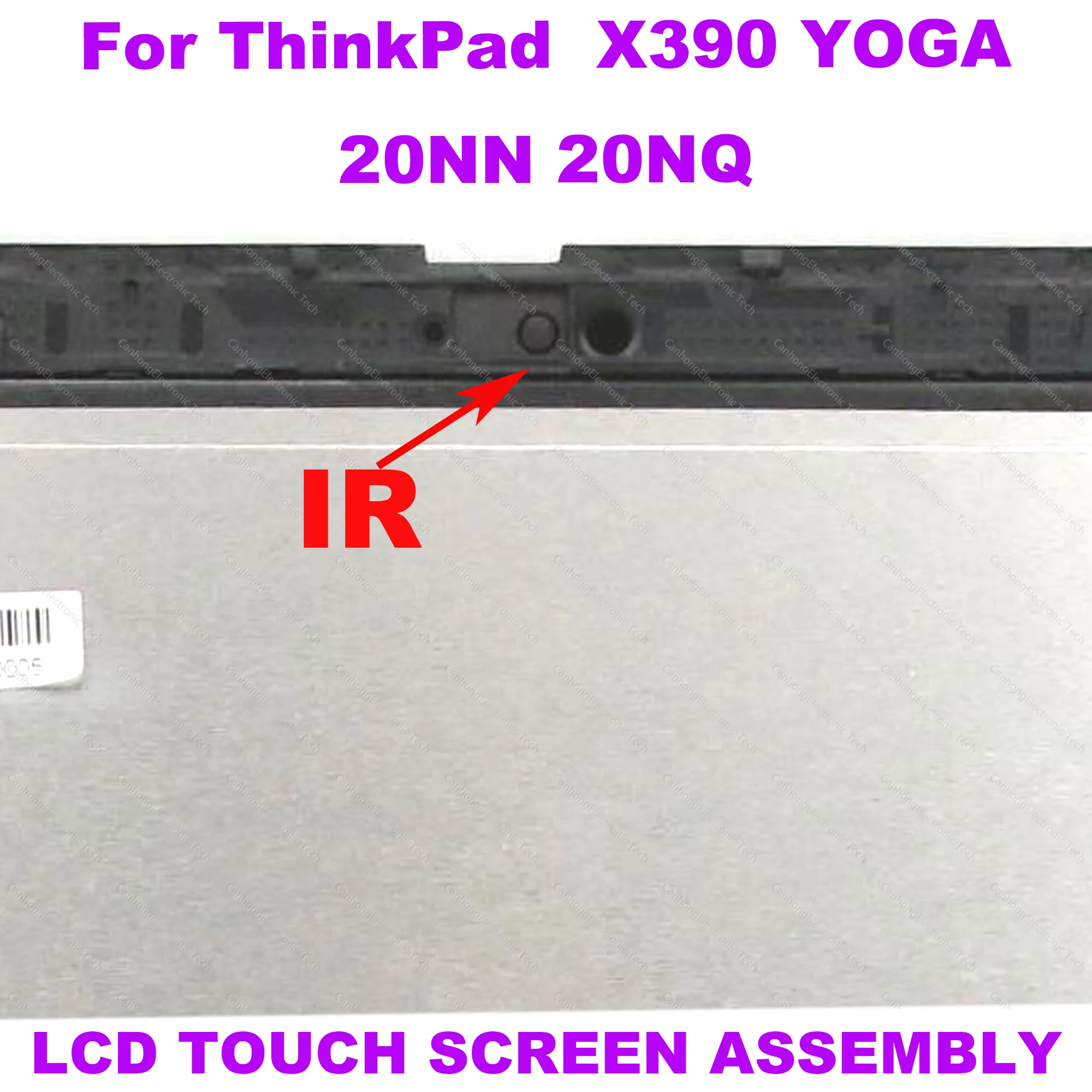 Imagem -04 - para Lenovo Thinkpad X390 Yoga 20nn 20nq Portátil Fhd Display Lcd de Vidro da Tela Toque Digitador Assembléia
