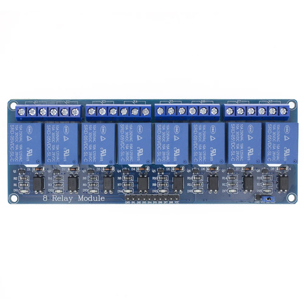 1PCS 5V 1 2 4 8 channel relay module with optocoupler. Relay Output 1 2 4 8 way relay module for   In stock