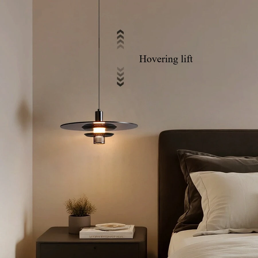 

Современная прикроватная подвесная лампа для спальни, минималистичный светильник для главной спальни, роскошный дизайн, высококлассное исполнение, люстра для коридора