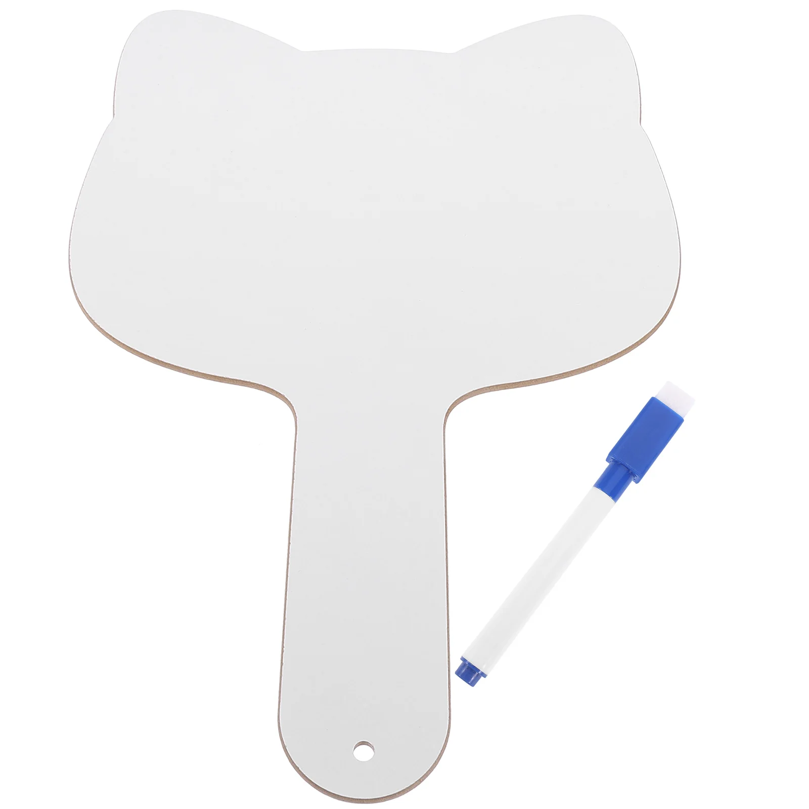 1Set 's Writable Answer Board Portable Handheld Dry Erase Paddle Classroom Student Accessory Reusable Answer Board