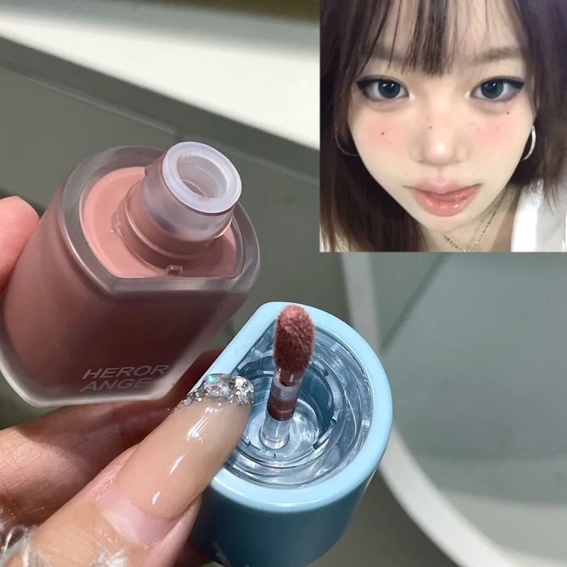 Herorange Silky Liquid Blush Lightweight Matte Easy Blend No Caking Colorfast Daily Date Photoshoot Gift view 4