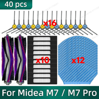 Compatible for Midea M7 / M7 Pro, Eureka NER700 Robot Vacuum Accessories Main Brush Hepa Filter Wipes Rag Replacement Parts