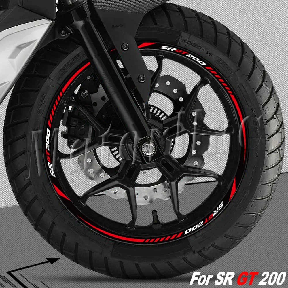 

Motorcycle Wheel Sticker Rim Stripe Decal Accessories For Aprilia SR GT 200 SR GT200