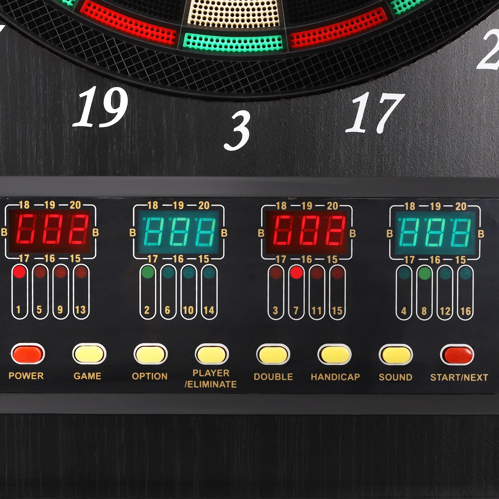 Electronic Dart Board Machine for 16 Players, 27 Games 243 Modes with LED Display & Voice Prompt, Soft Tip Darts