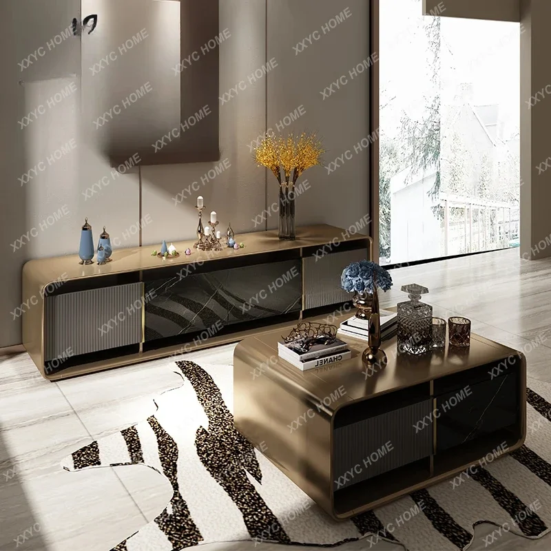 

Italian light luxury .minimalist solid wood TV cabinet.