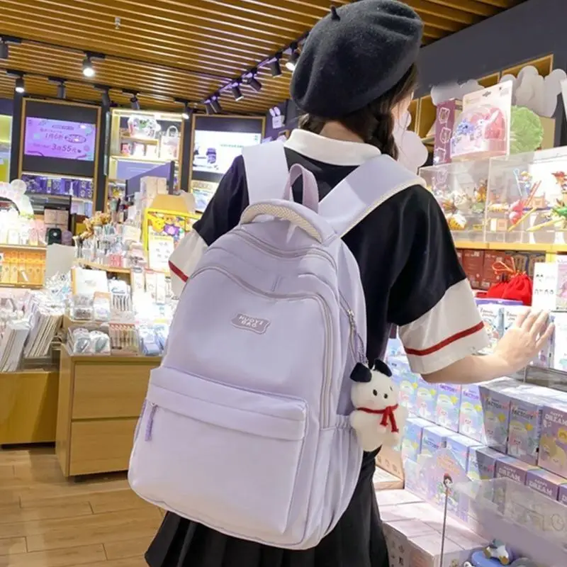 حقيبة مدرسة نايلون غير الرسمية حقائب الظهر للمراهقين للمراهقين.