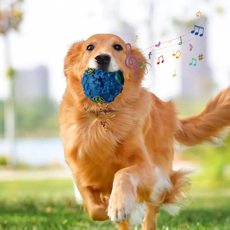 Dog Giggle Ball Slow Feeder Balls Interactive Slow Feeder Balls Creative Dog Leaky Ball With Giggle Sound For Dogs Foraging