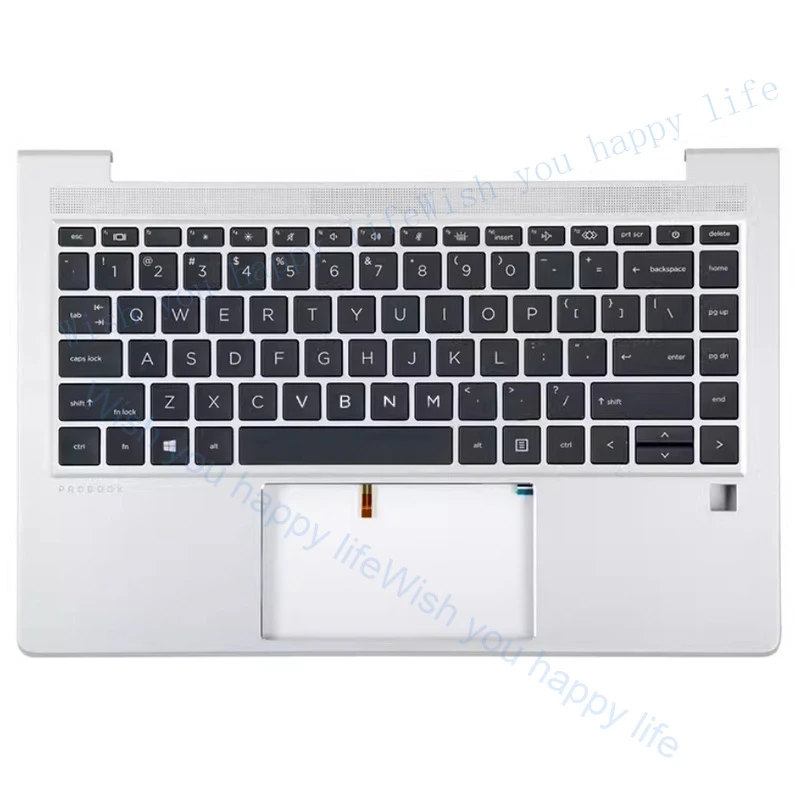 LULU  for HP Probook 440 G8 G9 ZHAN 66 Pro 14 G4 G5 Wrist Rest Keyboard Backlit 2US