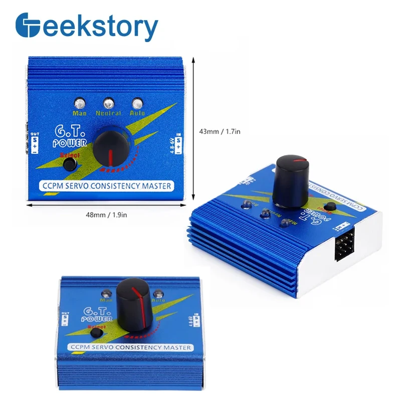 

3CH ESC Servo Tester G.T. Power Consistency Speed Controller Checker Metal Shell Adjustment Steering Gear CCMP For Digital Servo