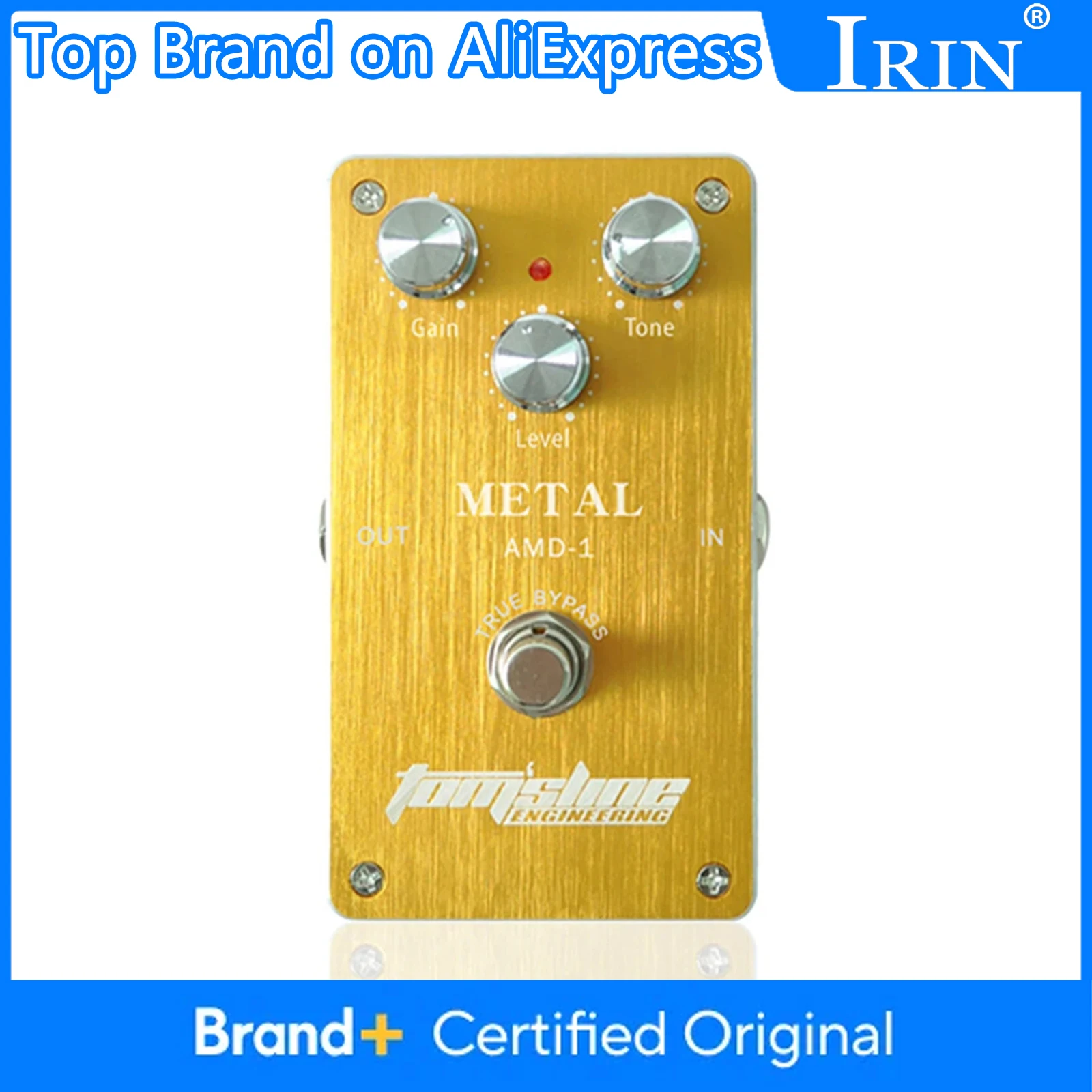 

Aroma AMD-1 Metal Distortion Pedal Guitar Effect ​Pedal Aluminum Alloy Housing True Bypass Electric Guitar Parts & Accessories