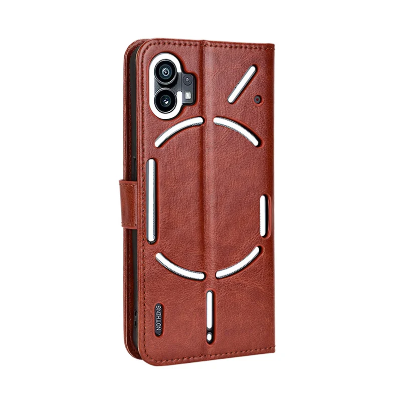 Skin Feel Leather Texture Flip Cover For Nothing Phone 1 Case Magnetic Book Stand Coque Nothingphone 2 No Thing Phone1 5G Fundas