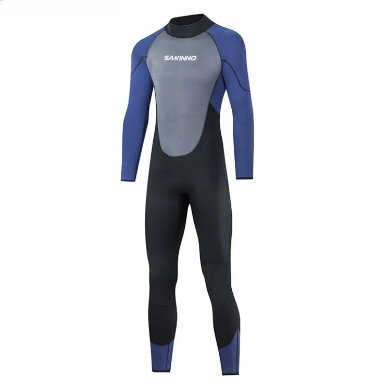 

5mm Men's Neoprene Wetsuits Long Sleeve Keep Warm Full Scuba Diving Suits Diving Swimwear One-piece Snorkeling Surfing Wetsuit